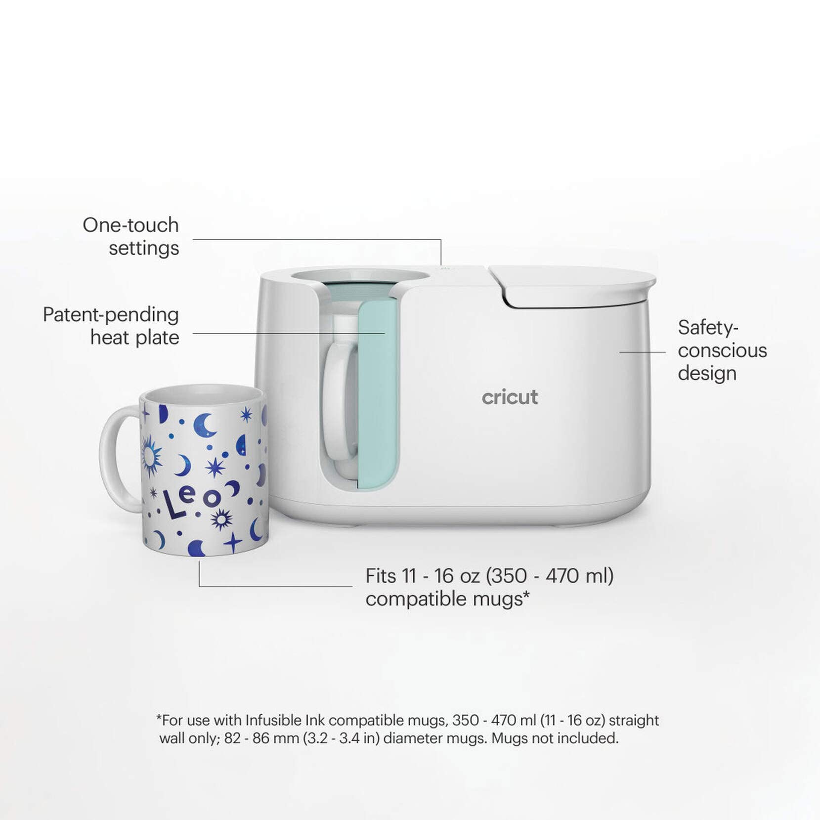 Amazon.co.jp: Cricut(クリカット) マグプレス ブランクマグ6個と 