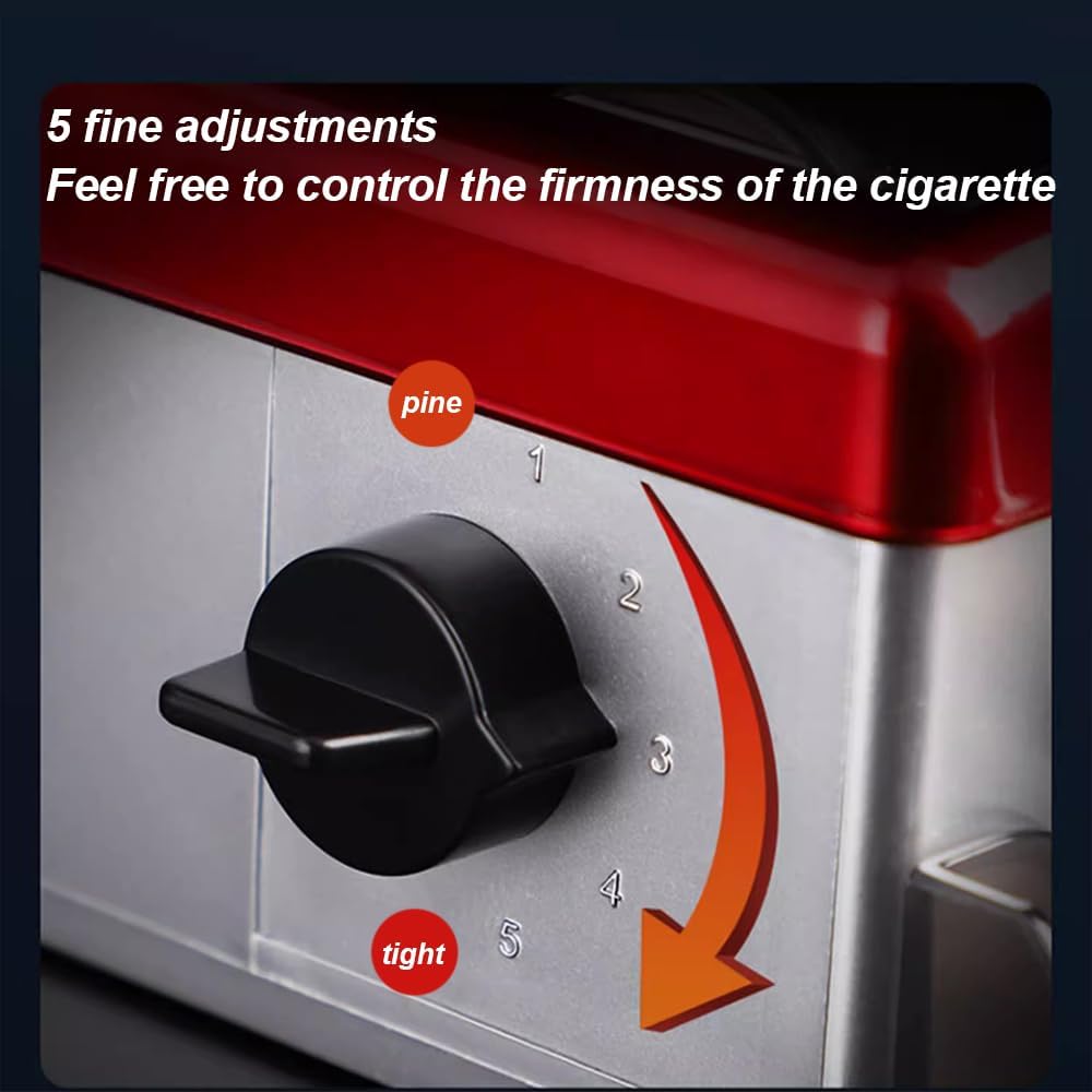 GAGALU One-Piece Fully Automatic Cigarette Rolling Machine, 6.5/8Mm Cigar Maker, 5-Speed Adjustment, 2 Seconds to Make