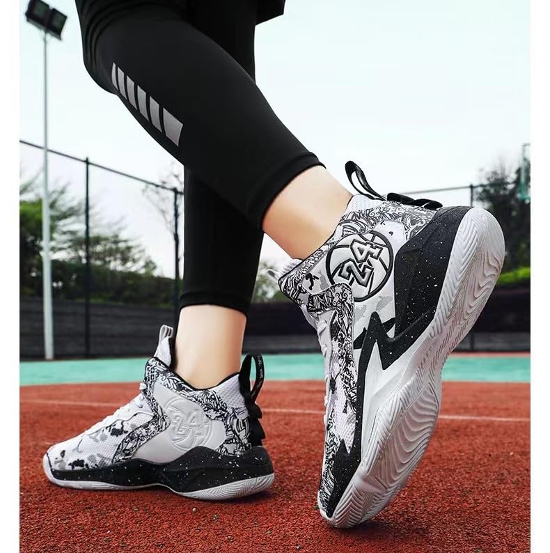Image of Men's Basketball Shoes Fashion Printed Sneakers