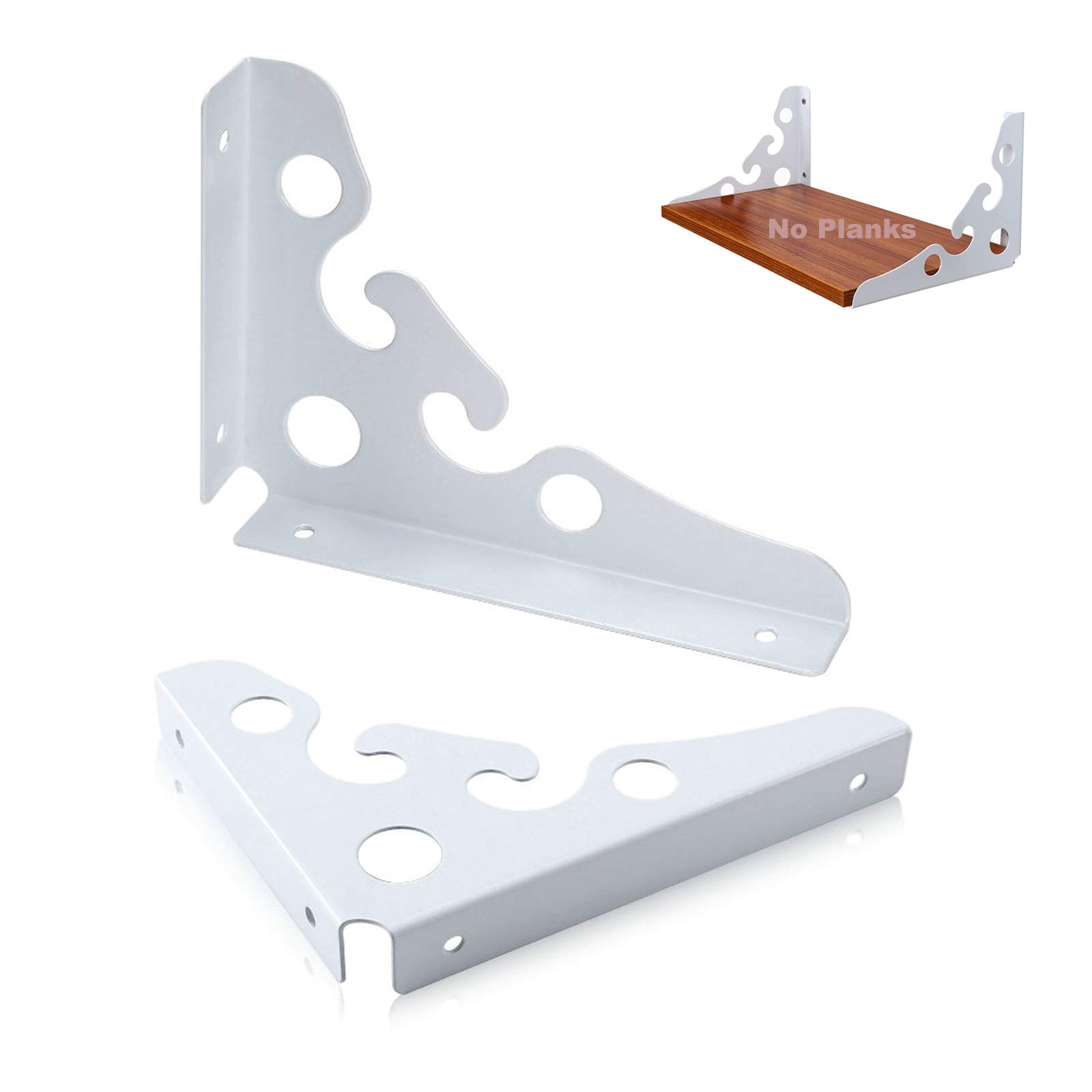Buy GANFANREN Shelf Bracket,Rustic Shelf Brackets Triangle Shelving