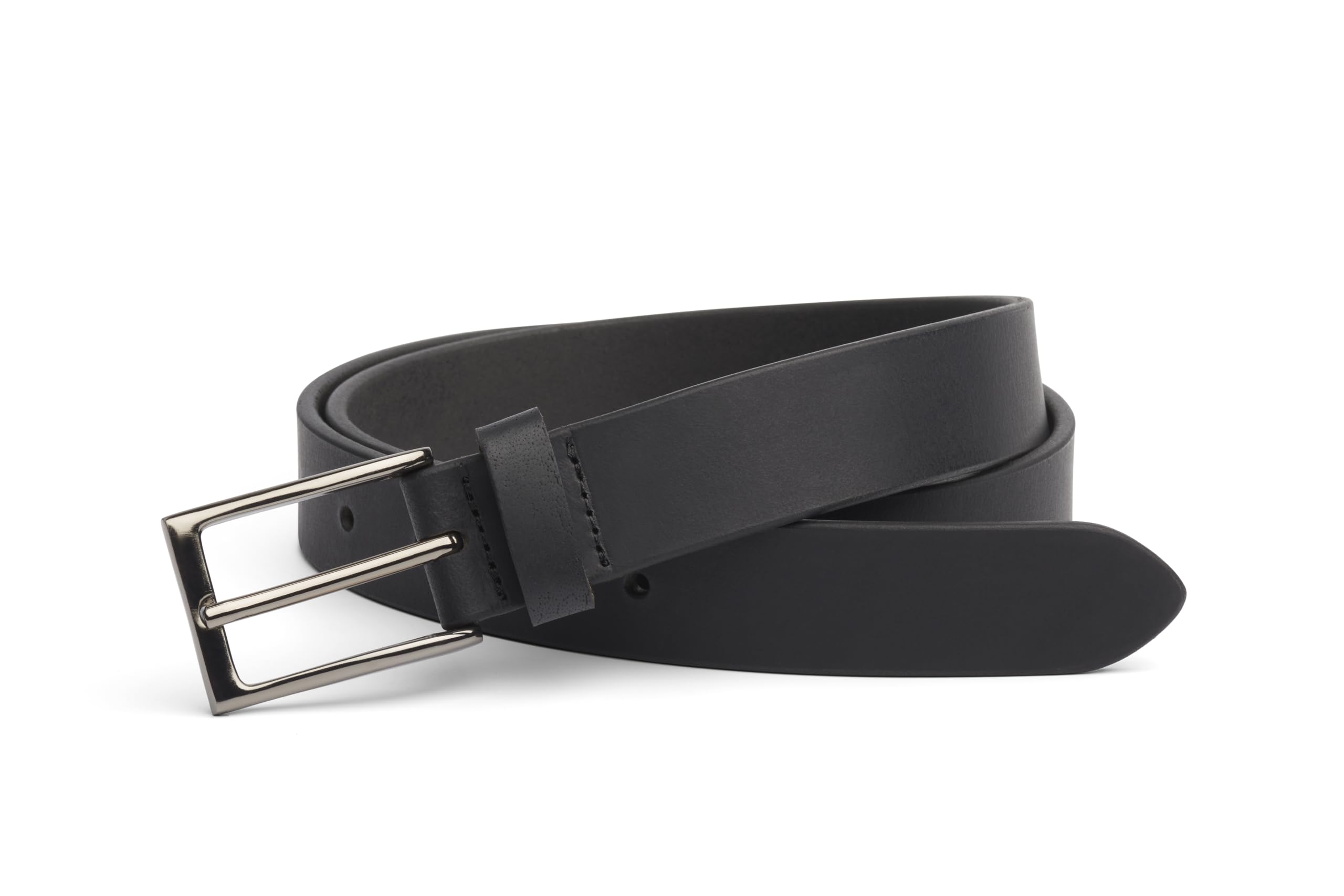 Charles Smith | Black | Men's Leather Belt | 100% Genuine Leather | Hand-Crafted | Gift For Him | Size 44