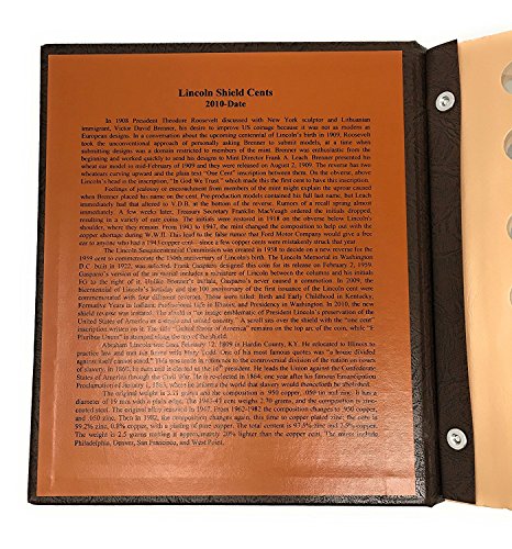 Dansco Us Lincoln Shield Cent Coin Album 2010 To Date With Proof #8104 #TOP4