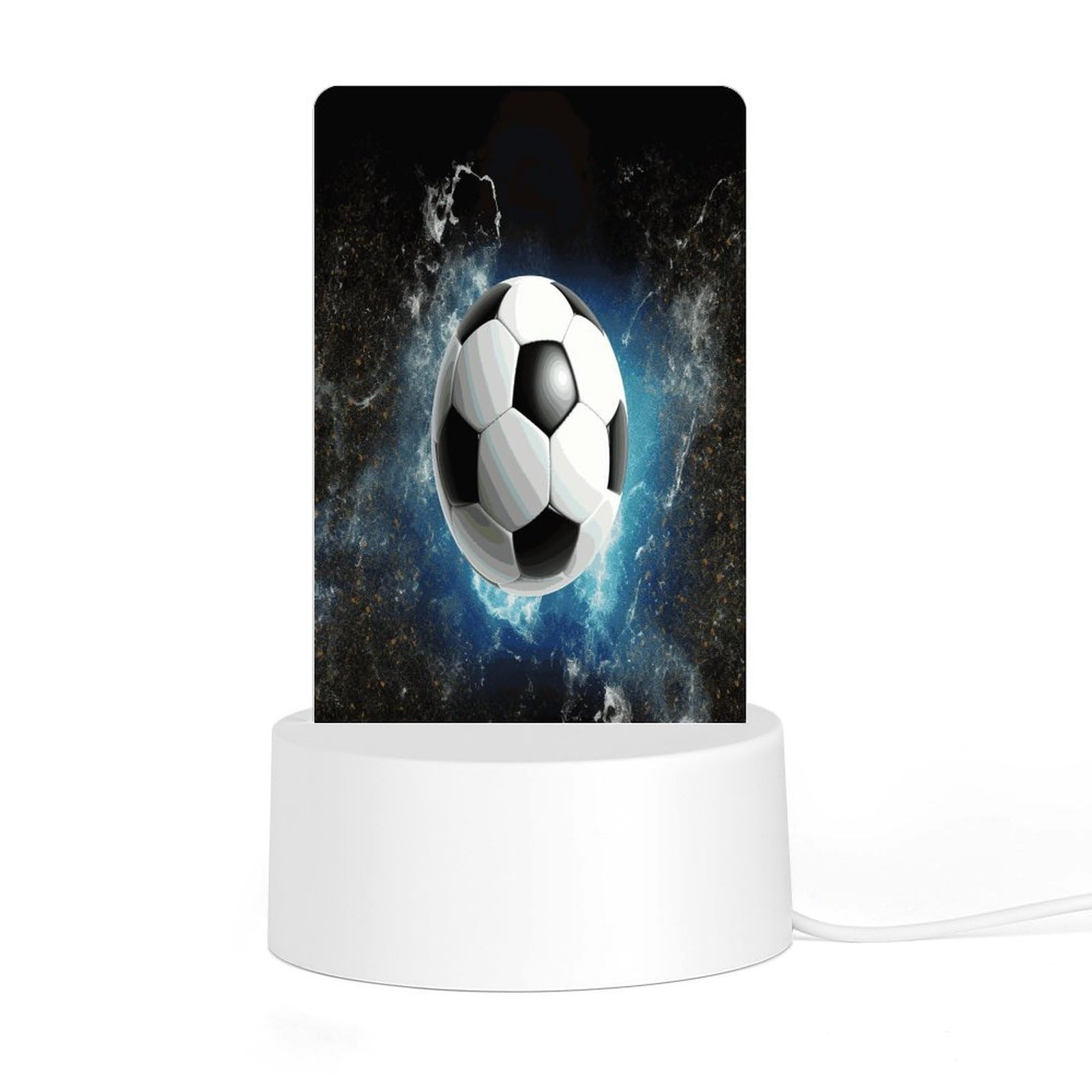 Adfgyerh Style Soccer Sport Night Light Acrylic Material Easy Installation, Home Decor Usb Interface Power Supply, Lamp For Restaurant Bar Cafe Room Decor