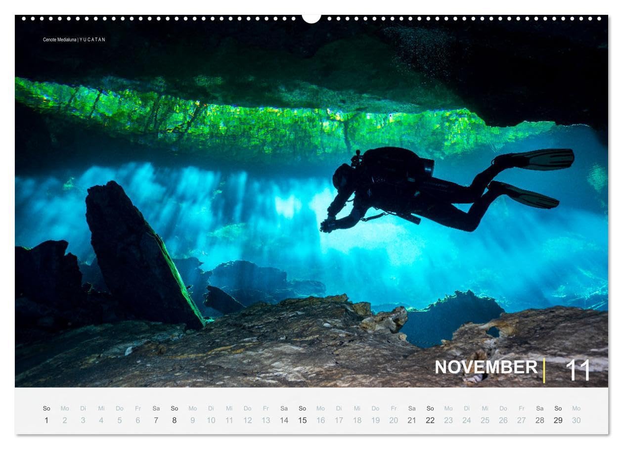 Einfach Tauchen - Wunderbare Tauchplätze und Korallenriffe (Wandkalender 2026 DIN A2 quer), CALVENDO Monatskalender: Farbenfrohe Unterwasserfotos der beliebtesten Reisezielen für Taucher.