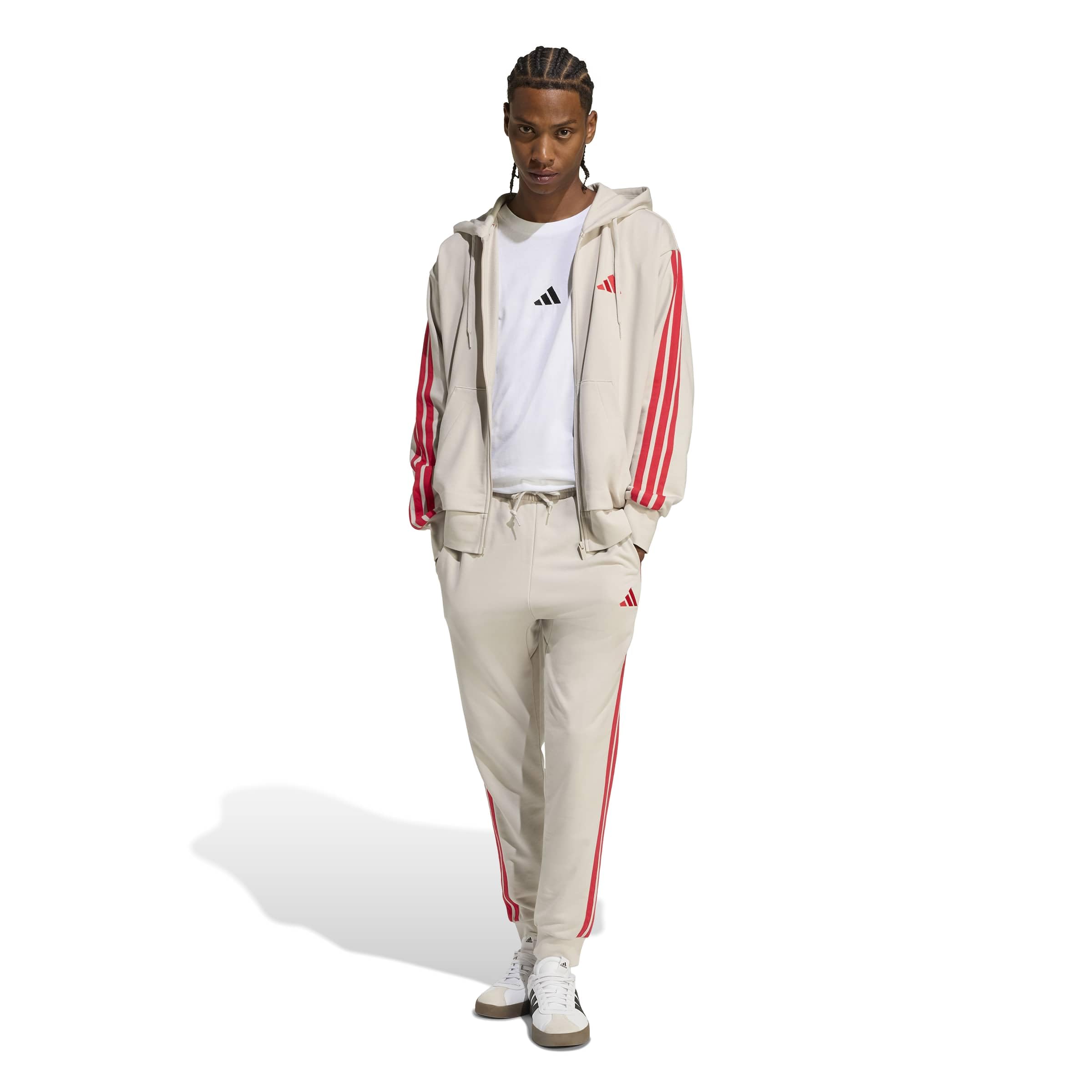 adidas Men's Essential Three Stripes French Terry Pant – Bild 4