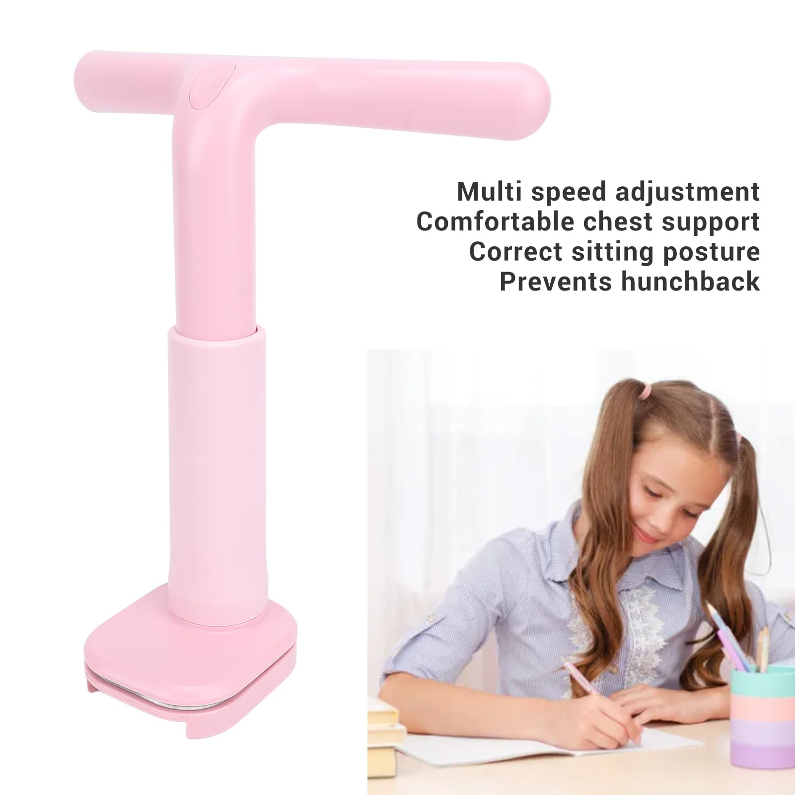 Correcteur de Posture Assis Enfants Coussin Bureau Silicone Réglable Bleu Santé