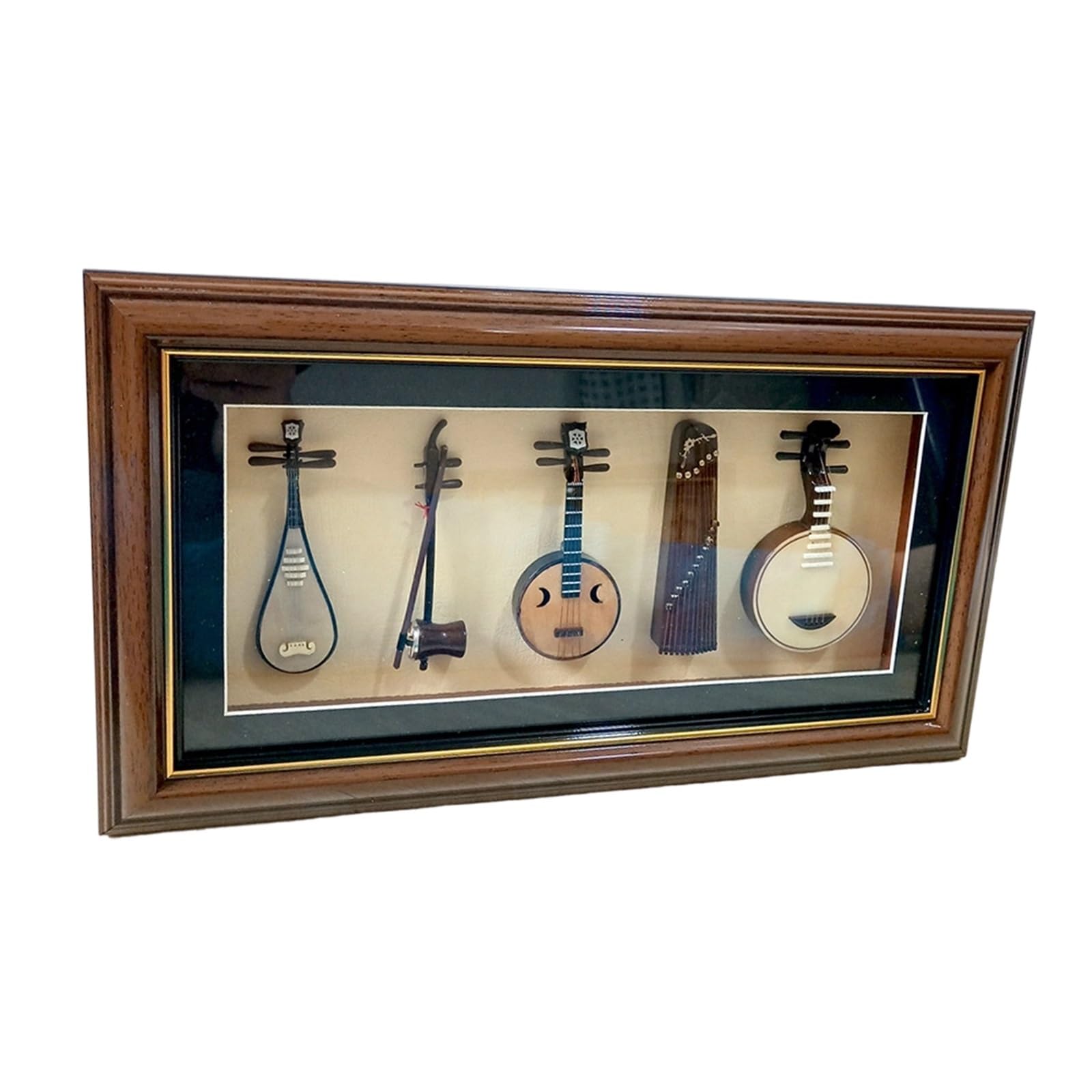 Ozdoby trąbkowe Zestaw miniaturowych ozdób instrumentów muzycznych(Moon lute style)