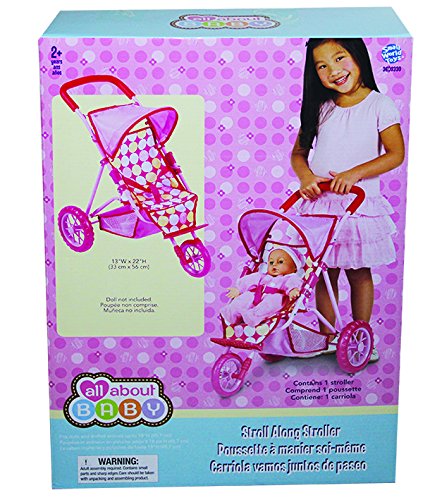 Small World Toys All About Baby Dolls - Stroll-Along Stroller (Dolls Only)