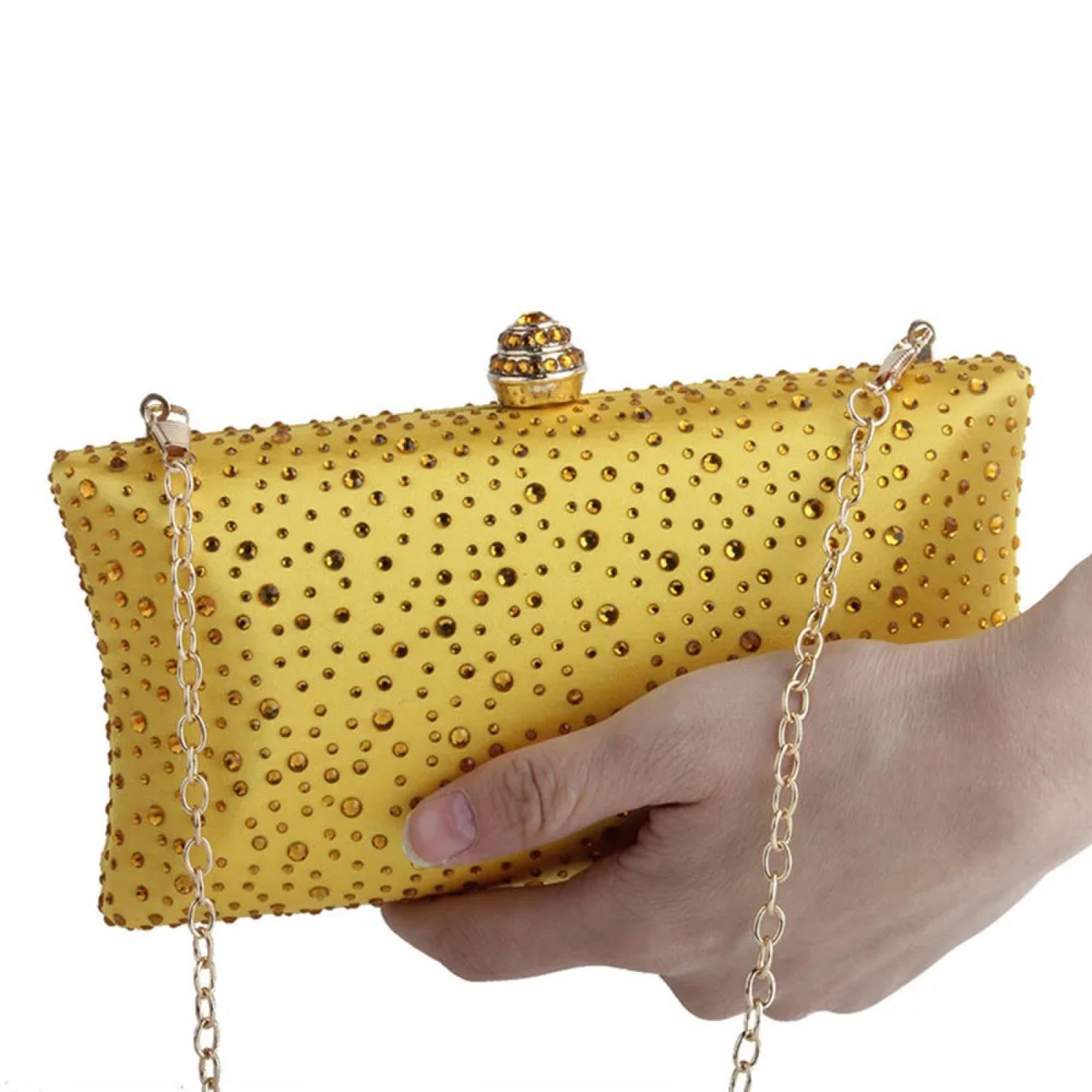 Abendtasche Damen Clutch Gold Clutch Taschen Für Frauen Grüne Clutch-Geldbörsen Handtaschen Mit Strass Hochzeit Schulter Tasche Damen Abend Tasche