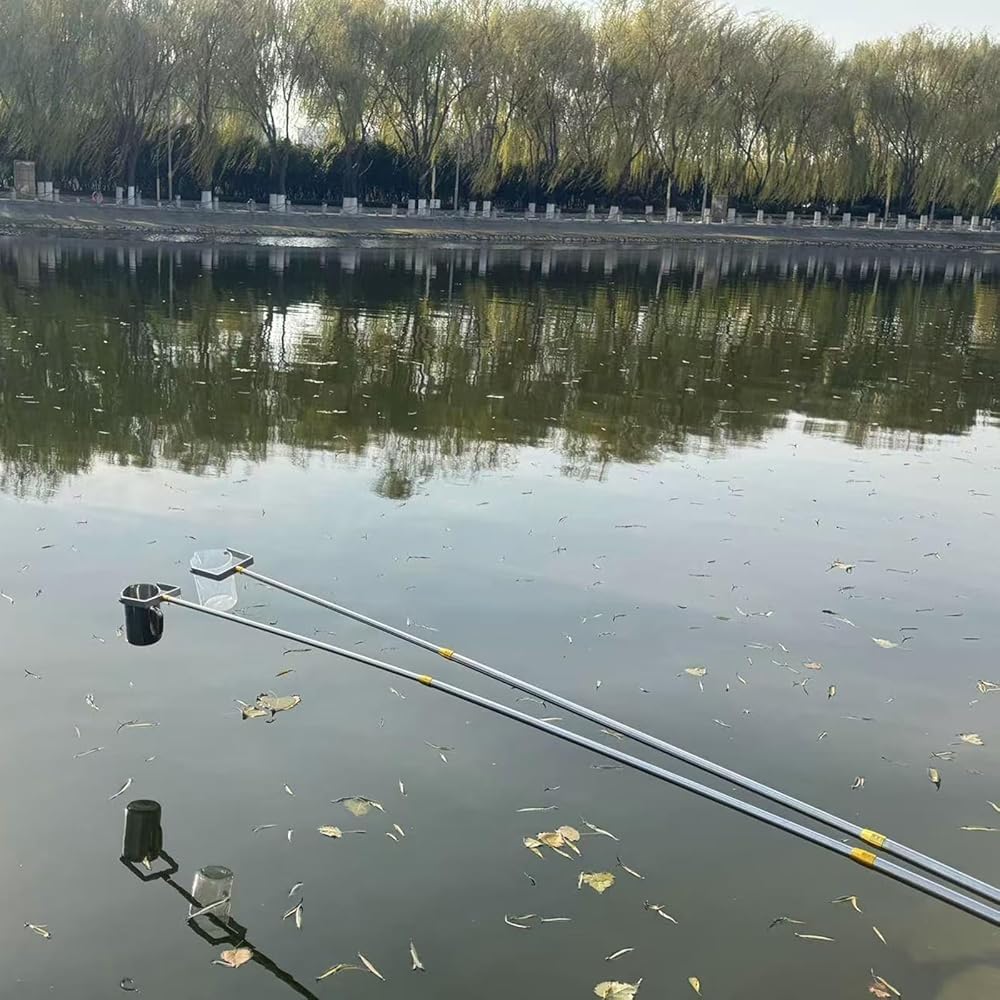 Asta campionatore d'Acqua in Acciaio Inox, Sistema di campionamento dell'Acqua con Tazza Graduata da 500 ml/1000 ml, prolunga Leggera per campionamento dell'Acqua per impianti di Produzione/