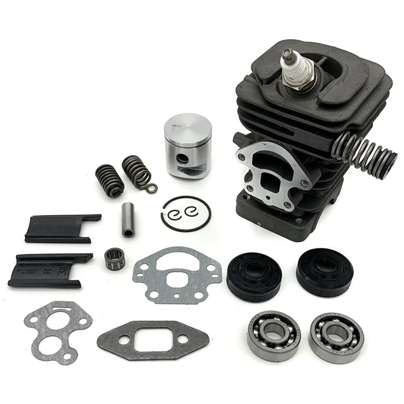 Kit de junta de sello de cojinete de cigüeñal de pistón de cilindro de 39 mm apto for motosierra H-u-s-q-v-a-r-n=a 230 230E 240 240E 235E 235 236 236E
