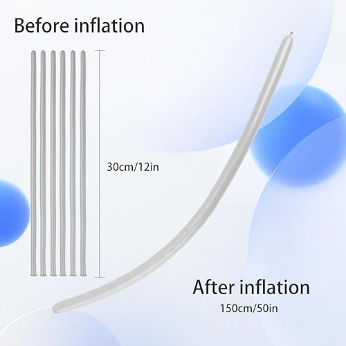 Miniatura 9 de 260 globos, 50 globos largos, globos amarillos 260, globos largos para arco de globos, kit de animales de globo, globos para animales de globo,