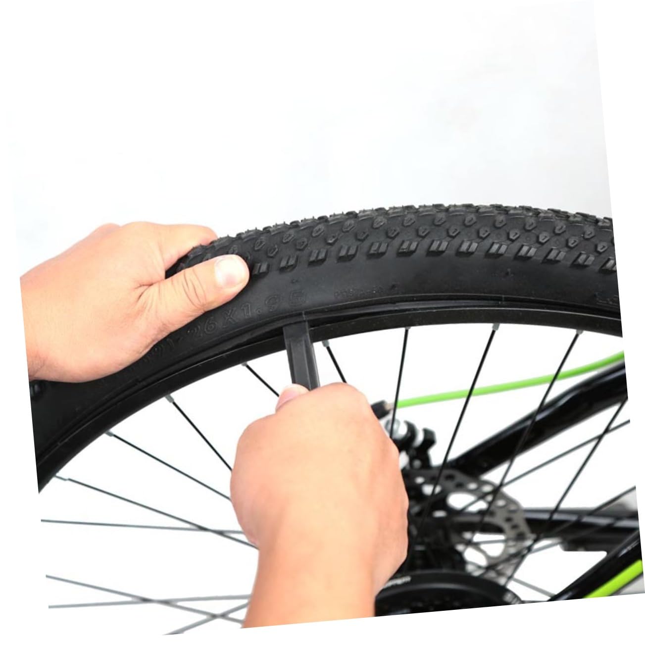 KOMBIUDA 3Pcs Bike Tire Lever Repair Tool Kit Durable Nylon Plastic Tire Pry Bars for Easy Tire Removal Essential Accessories for Bicycle Maintenance Black