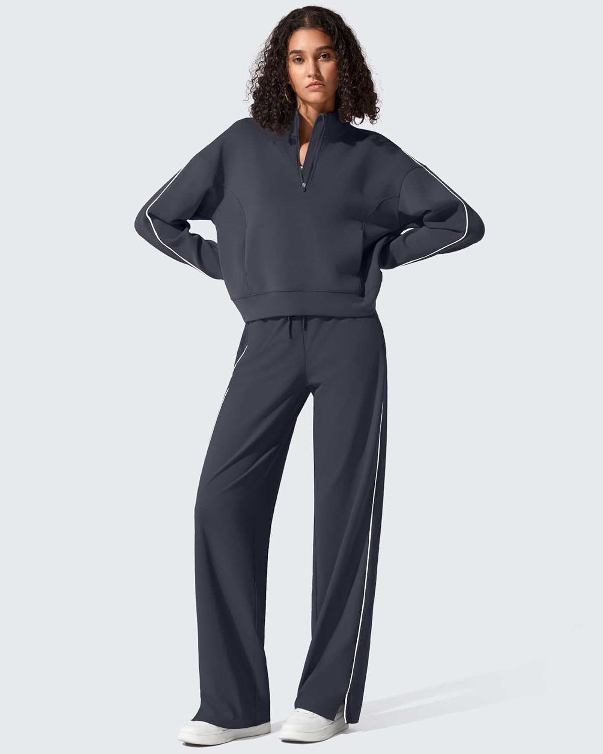 G4Free Smoofit Modal Soft Women's Half-Zip Sweatshirts Pullover Mock Neck Casual Tops with Pockets - Image 7