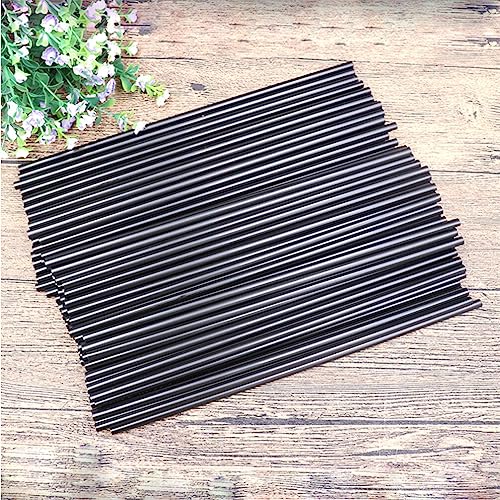 Image of Healeved 200 Pcs Wide Mouth Plastic Straws for Party Jumbo Smoothie Drink Straws Food Grade