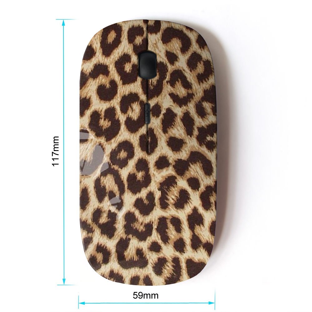 KawaiiMouse [ Optical 2.4G Wireless Mouse ] Leopard Fur Animal Big Cat Pattern Africa
