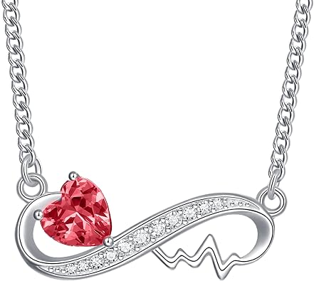 Forever Love Heart Nurse Infinity Pendant Necklace for Women Jewelry Gifts