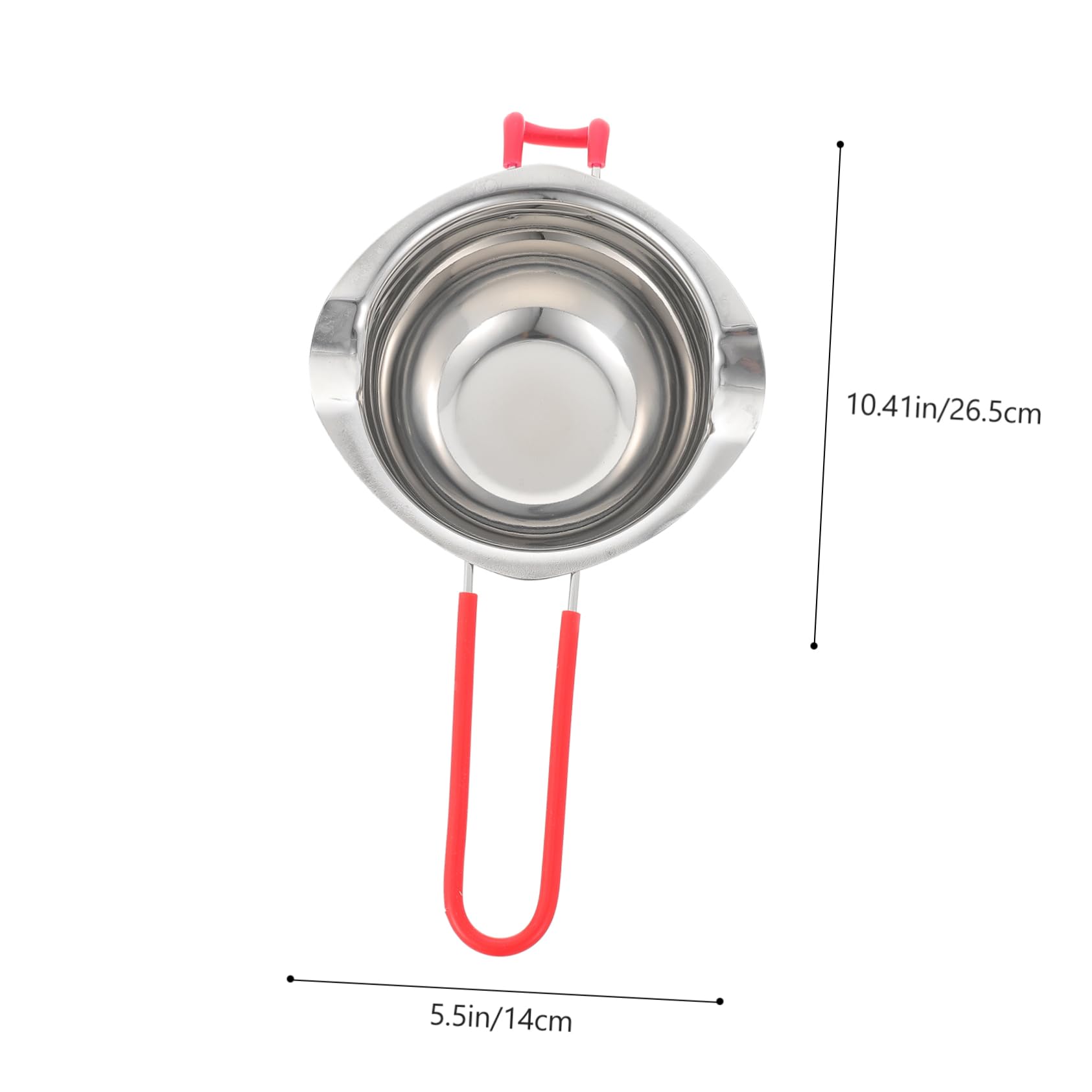 FUNOMOCYA Professional Baking Utensil Melting Pot for Chocolate Butter Cheese Heatproof Handle Easy Operation
