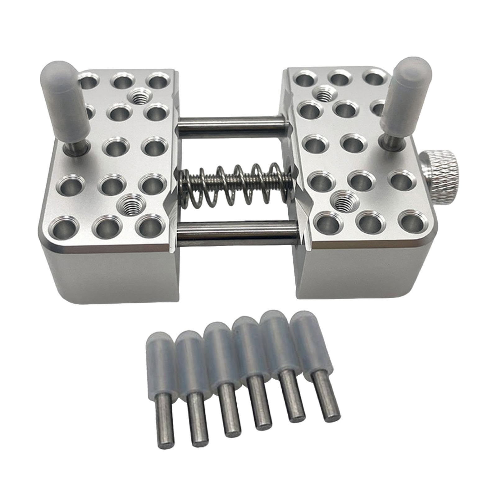 Mini Tornillo de Banco, Tornillo de Banco de Mesa Plano, Herramienta Compacta para Tallar Joyas, Portátil, Mordaza Ajustable, Mini Tornillo de
