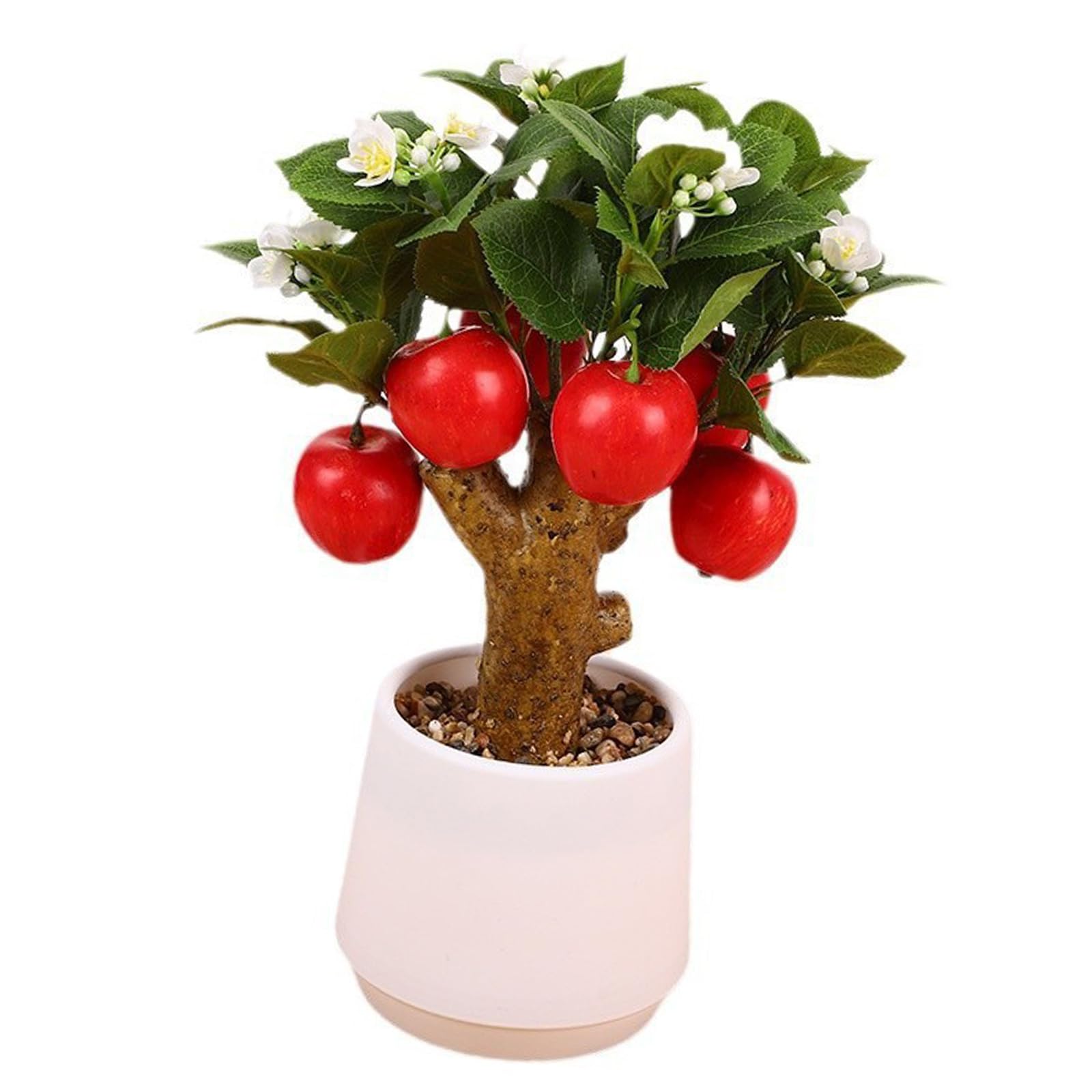 Tsophreniq Artificial Miniature Fruit Replicas Realistic Simulation Tree Faux Display for Window Decoration Faux Tree Decoration