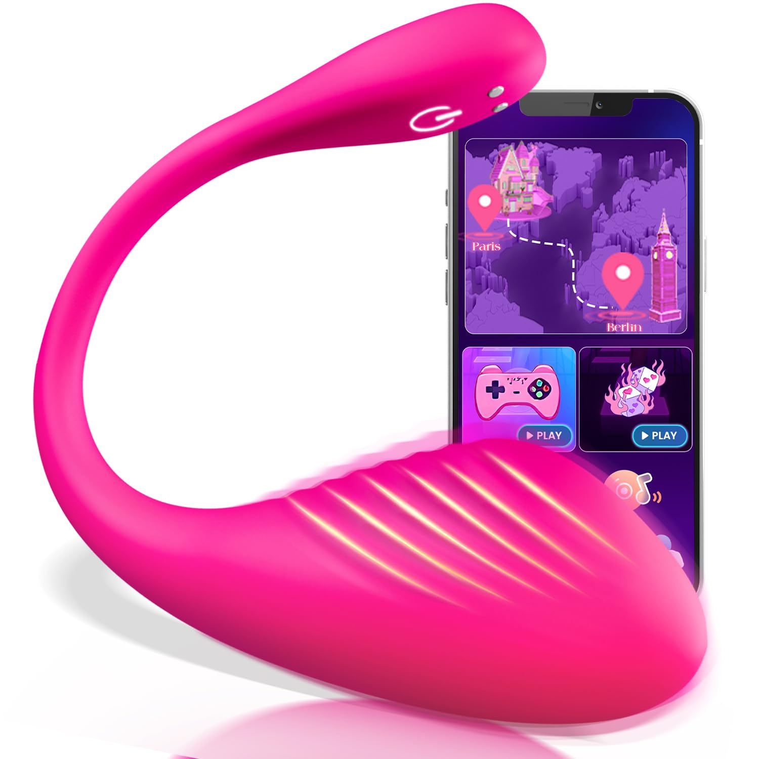 Vibromasseurs Sex Toýs Femme avec APP, Vibromasseurs Feminin à Distance Sex Toys avec 9 Vibration, Oeuf Vibrant à Distance Sex Toýs Couple Cathéter et sonde urinaire
