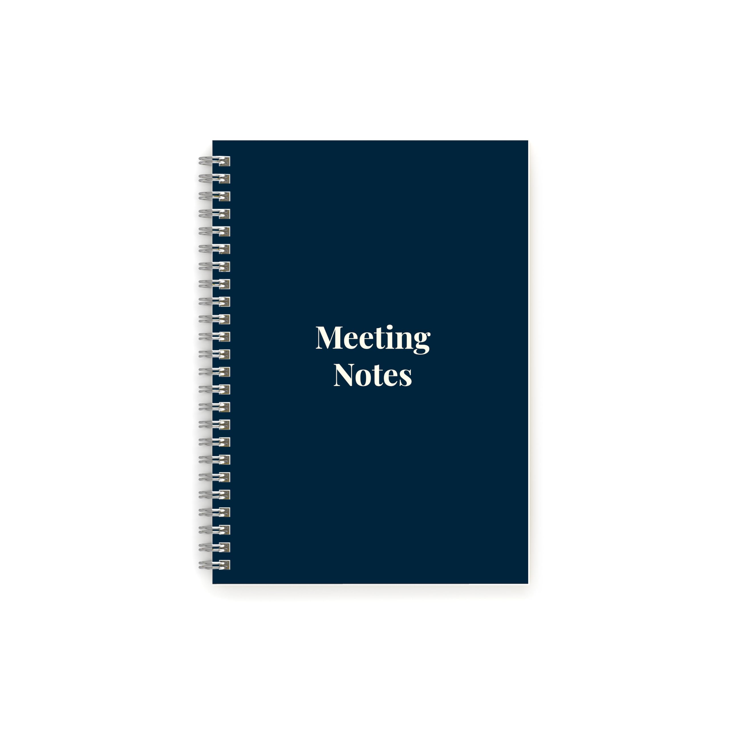 Meeting Notebook - Professional Work Notebook - Plan, Record & Track Actions from all your Meetings - Sturdy Card Cover, A5 size with 100 Pages of