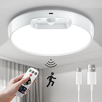 Plafoniera A Led Con Sensore Di Movimento A Microonde 3000K 12W IP65 - Foto 6