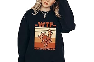 WTF Wine Turkey Family Shirt, Funny Thanksgiving Shirt