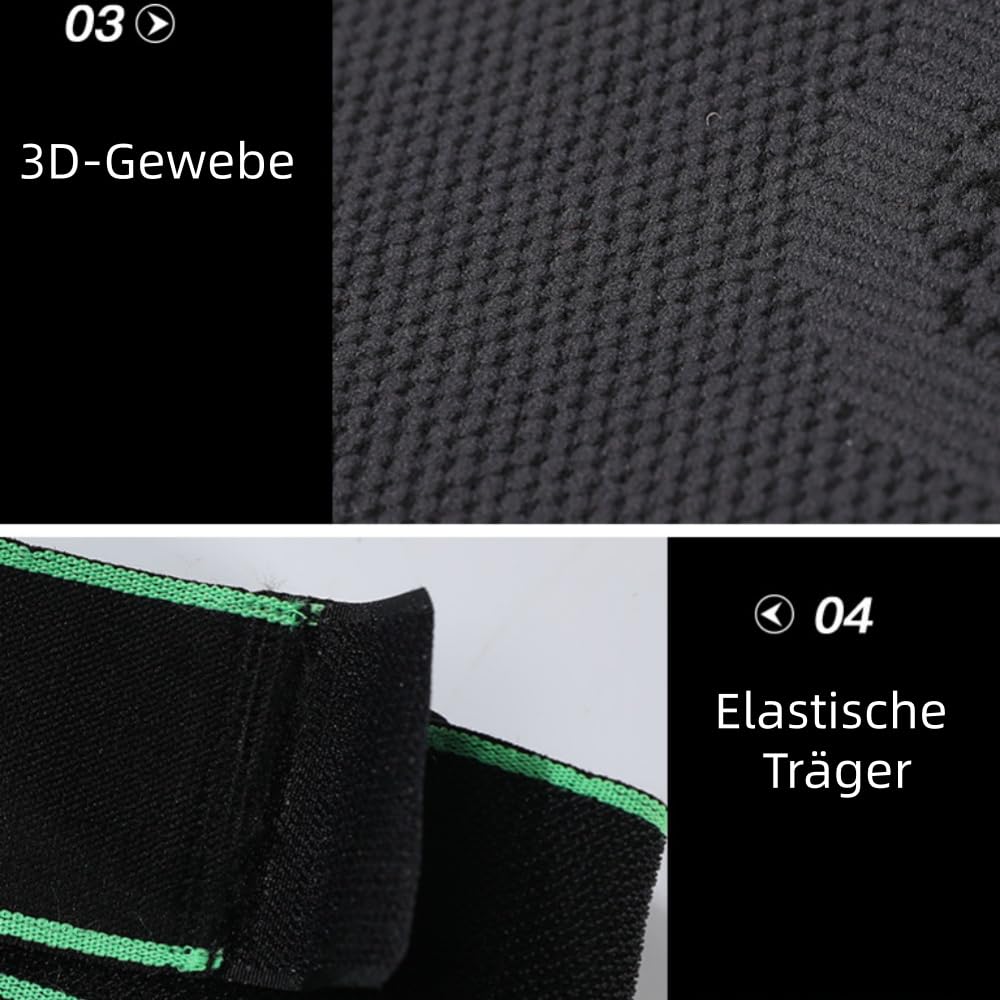 Glomaro Elbow Sleeve Ellenbogenbandage für Damen und Herren, Kompression, Gelenk - Stabilisierung, für Fitness, Krafttraining & Basketball