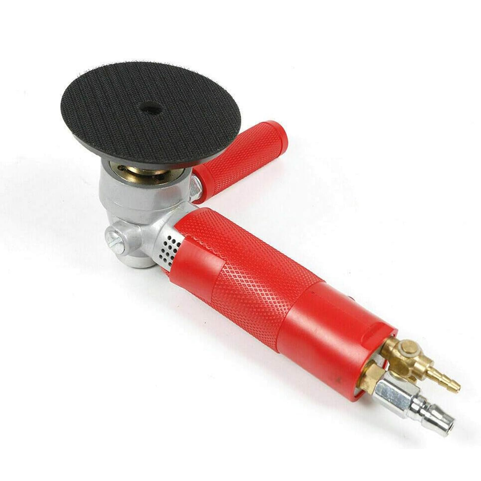 4300 RPM Pneumatic Polisher, 4 Inch Air Wet Stone Polisher Pneumatic Air Wet Grinder Sander Air Polisher Water Mill Pneumatic Polishing Tool, Red