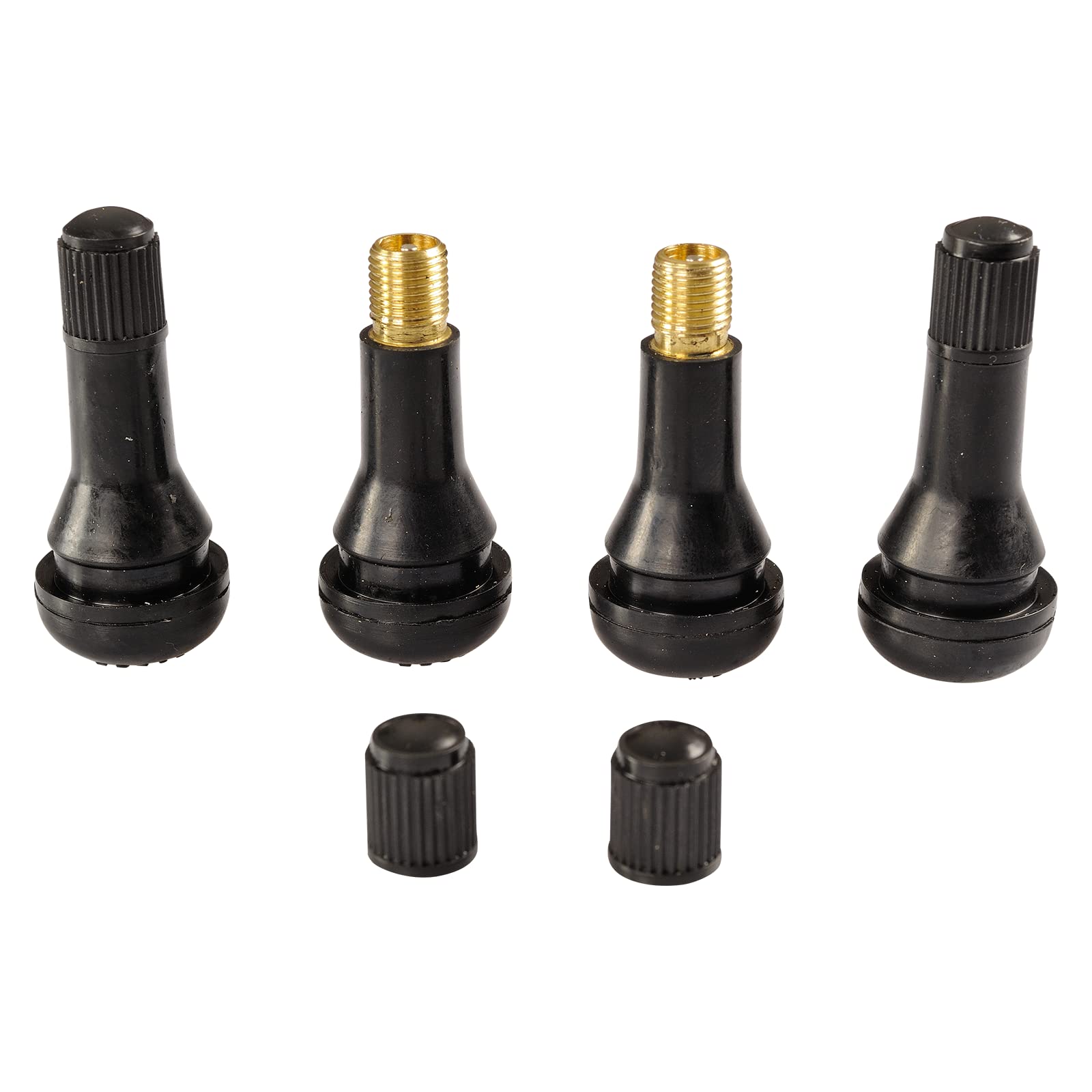 HASKYY Gummiventile Autoventile 150 Stück Snap-In Gummiventile Satz TR412, TR413, TR414 & TR418 Reifenventil Universal Autoreifen Ventil