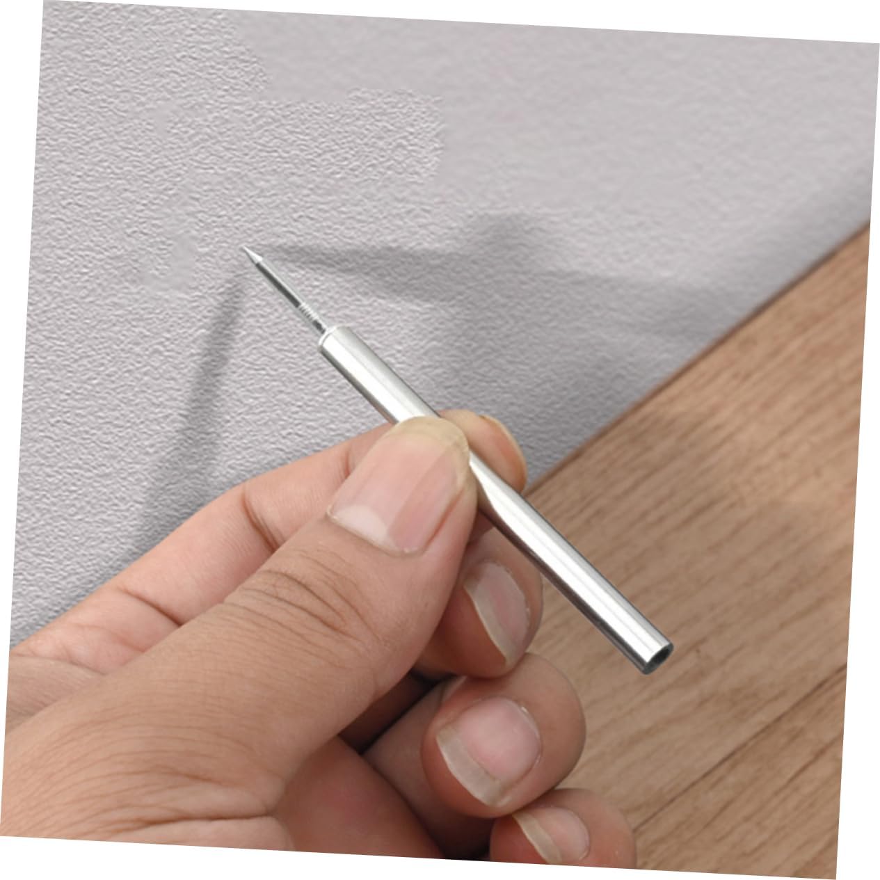 ULDIGI 1set Double-Headed Picture Nails Sleeves Heavy Duty Invisible Skirting Thread Nails for Seamless Baseboard Installation Sleeves