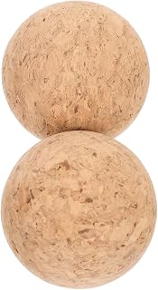 2pcs Creative Cork Ball Wine Stoppers Decorative Bottle Sealer for Standard Wine Bottles Fits for Diy Craft Projects