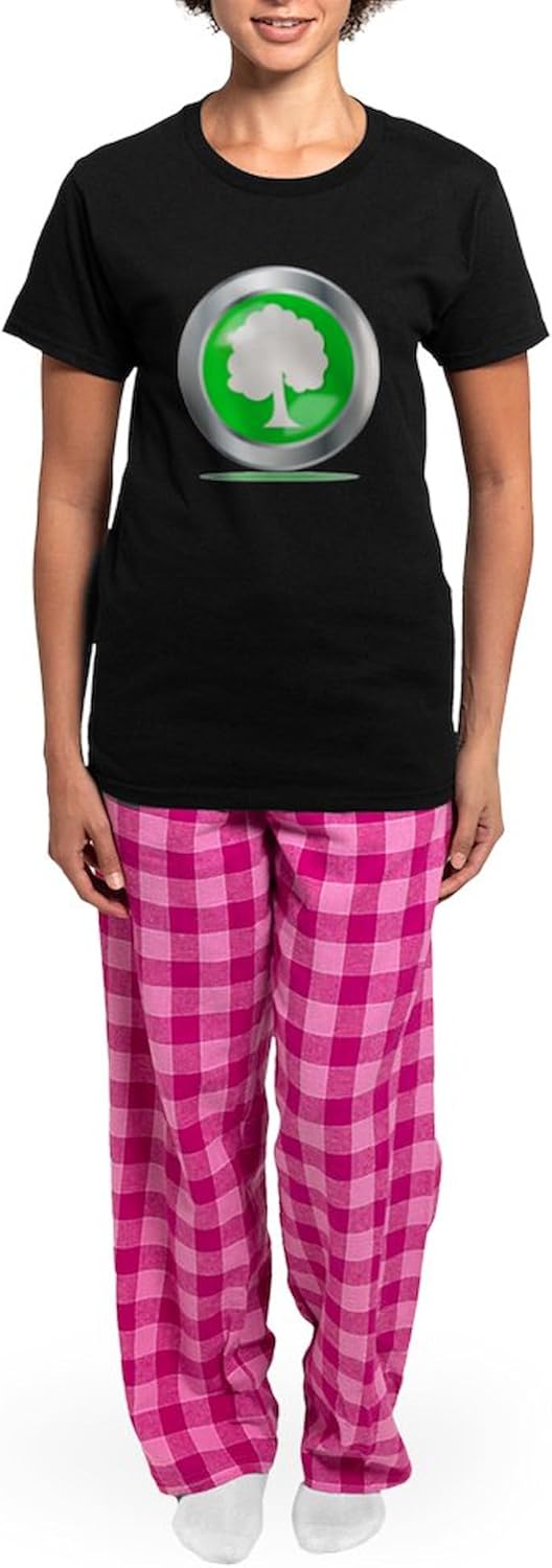CafePress Oak Tree Button Pajamas Womens Novelty PJ Sleepwear