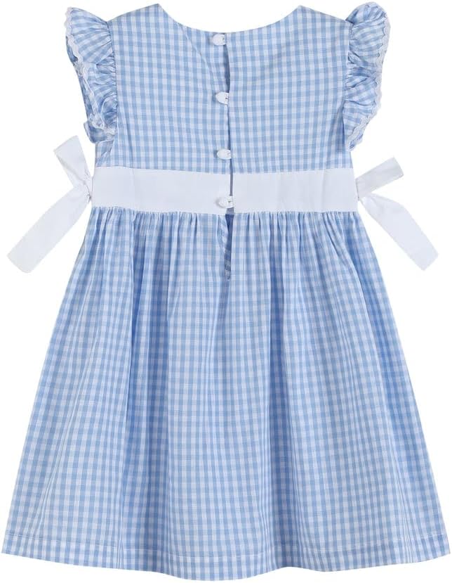 Lil cactus Baby Girls Ruffle Dress with Bows - Image 3