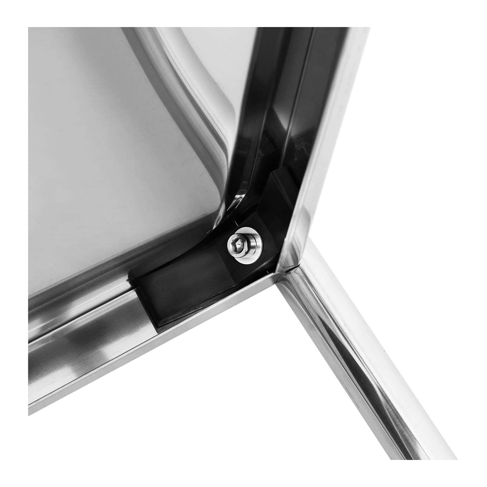 Royal Catering RCSW 4 Carro Cocina Carrito de Servicio con Ruedas (4 estantes, Capacidad de Carga 200 kg, Distancia Entre Las Bandejas 27,5 cm) Acero INOX