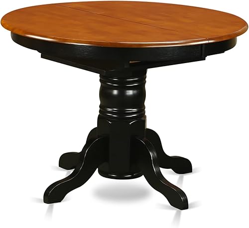 Miniatura 7 de East West Furniture Avon - Juego de comedor de madera de 7 piezas con asiento de lino, color negro y cereza