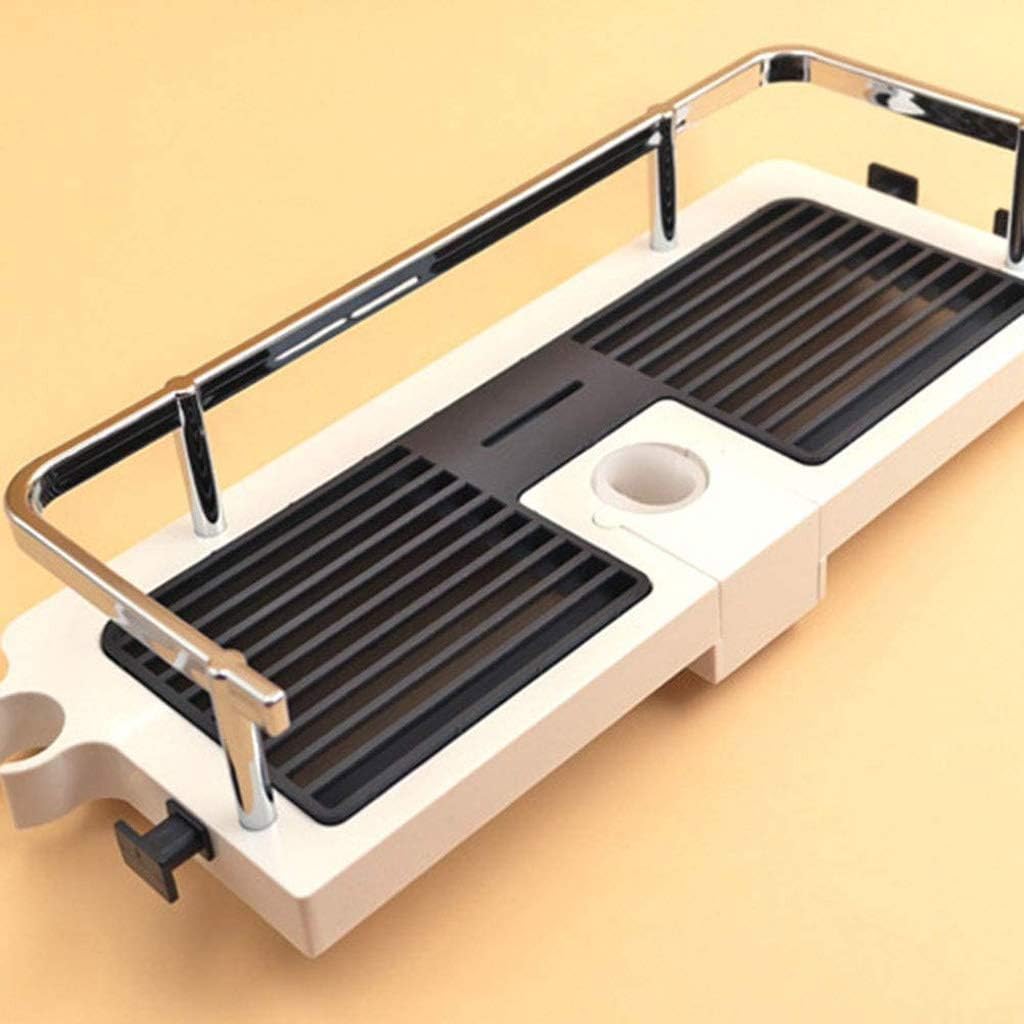 Bathroom Kitchen Plastic Shower Room Wall Rack Soap Sponge Lifting Rod