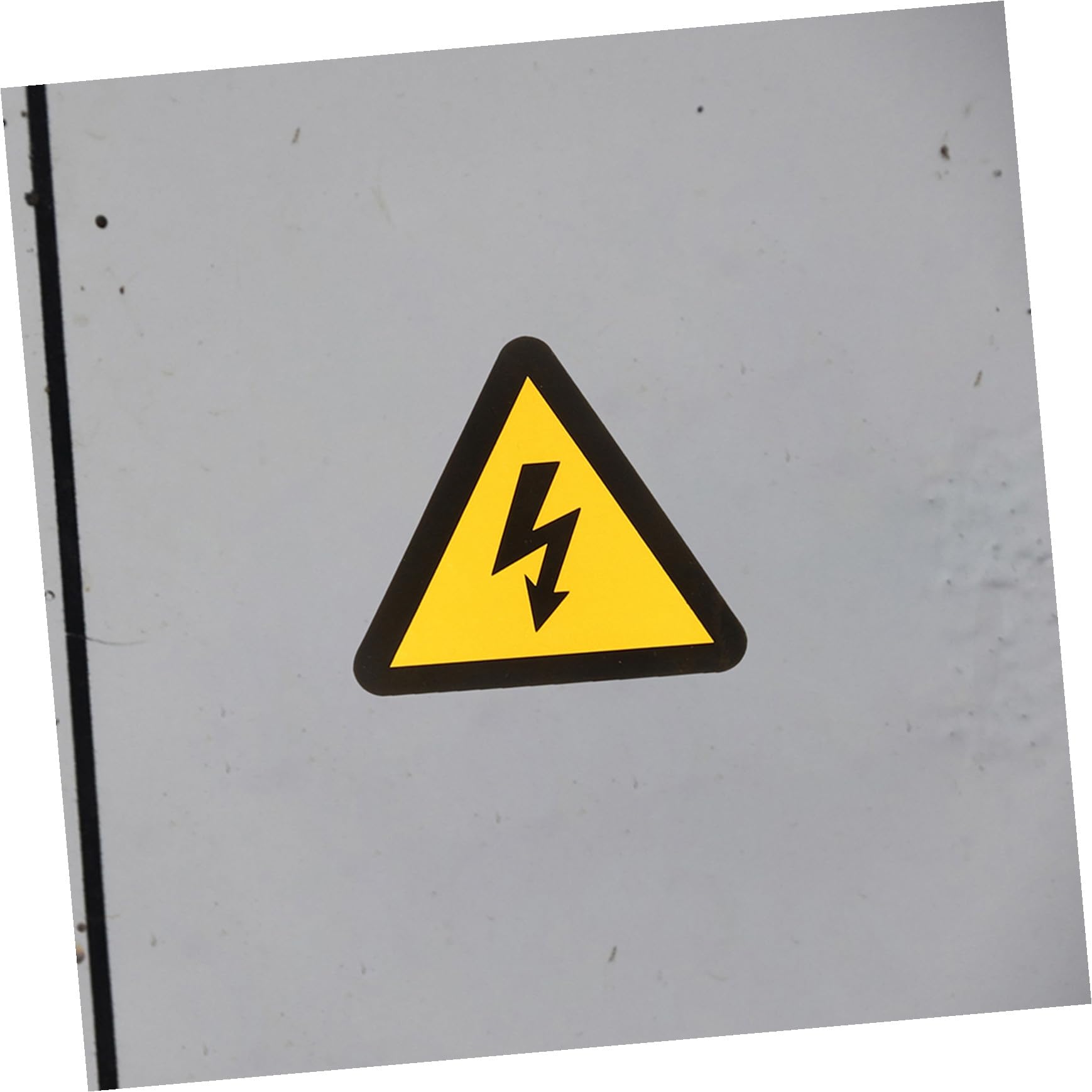 Autocollants D’avertissement Haute Tension Jaunes, 24 Pièces | Adhésif Autocollant, Triangle de Signalisation, Format Compact, Lot de 24