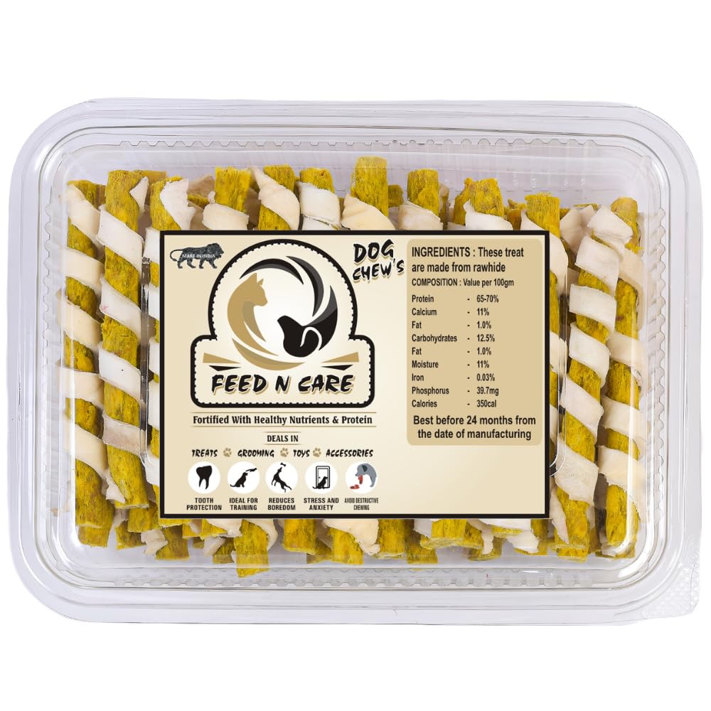 Feed N Care All Natural Ingredients Chew Stick Munchie for Dogs Chicken Flavors Chew Sticks Spiral Munchy Treat Snacks for All Breed Dogs (Spiral Chicken-10-KG) (B0C4HZ28C4) Amazon Price History, Amazon Price Tracker