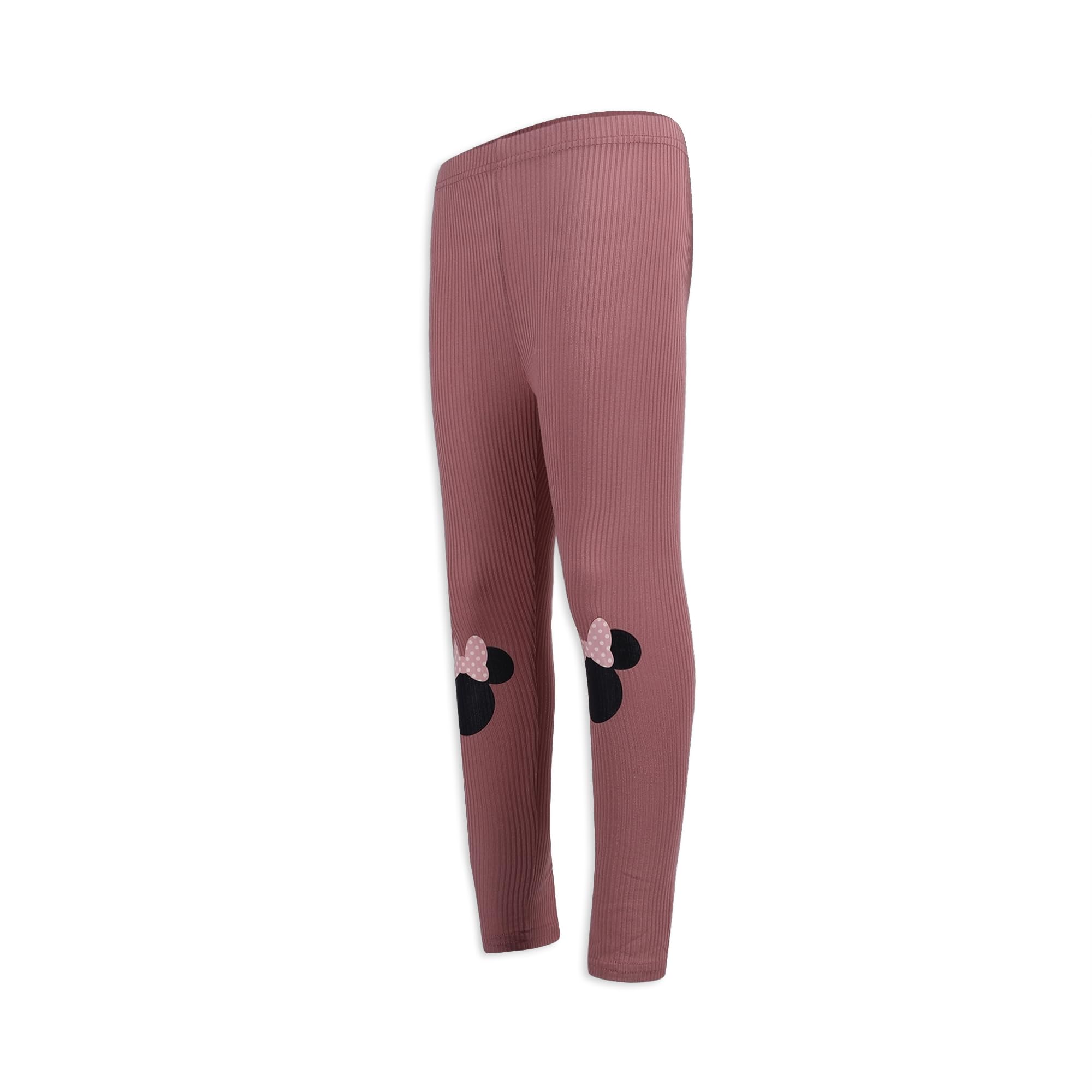 Disney Myszka Minnie, zestaw bluz, t-shirt i legginsy, dla małych i dużych dziewczynek, różowy i biały