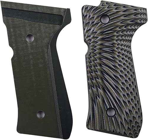 Miniatura 4 de Cool Hand Empuñaduras G10 para Beretta 92FS, tamaño completo 9296, m9, 92a1, 96a1, 92 INOX, textura de ondaexplosión solar, juego de tornillos