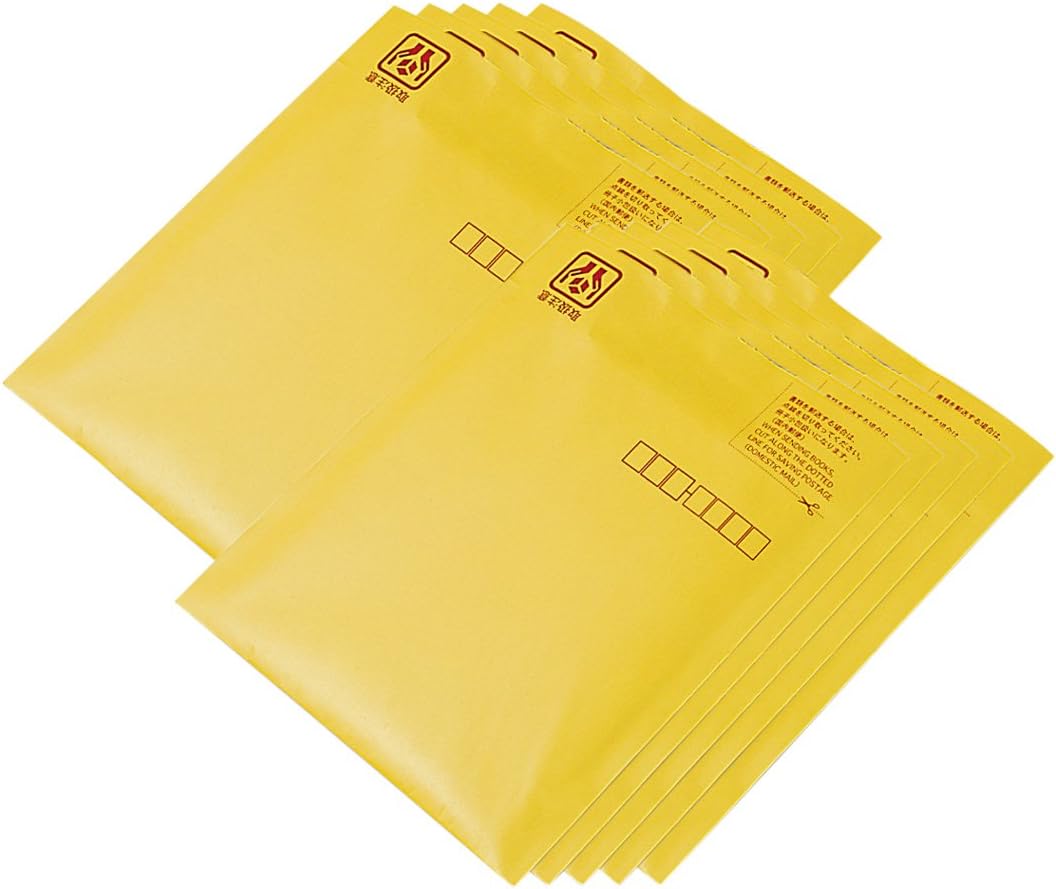 Roas CD-602-10 CD & DVD Mailing Envelopes (Pack of 10) Yellow
