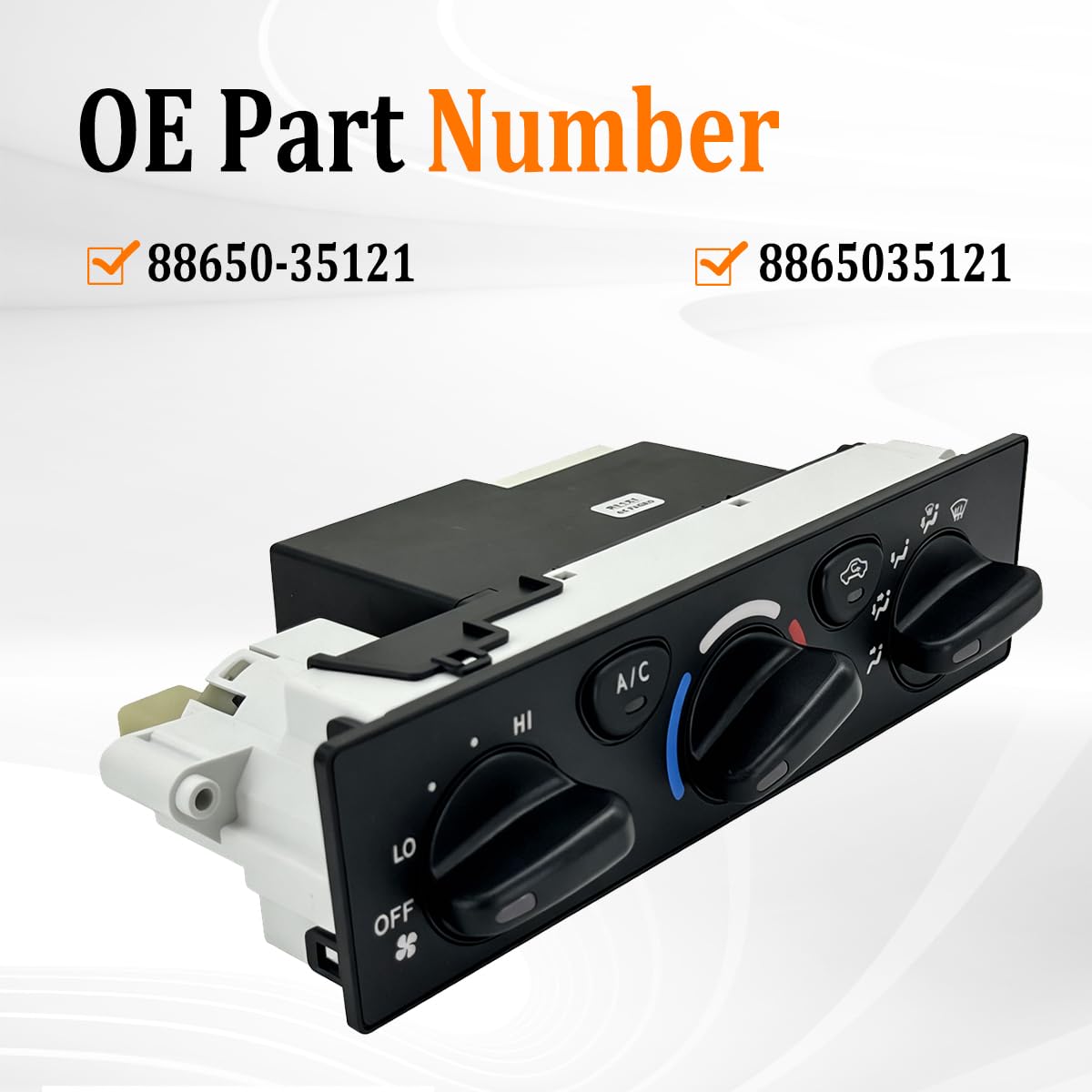 88650-35121 HVAC Control Panel A/C Heater Climate Control Module Compatible with 2001-2004 Toyota Tacoma, for 2001-2002 4Runner, 8865035121