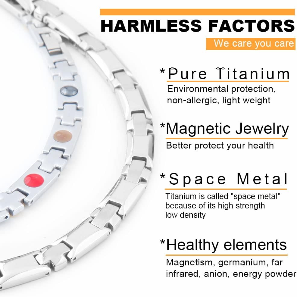 38 Titanium Magnetic Field for Pain Cross Necklace for Men Large Width Germanium Field Therapy