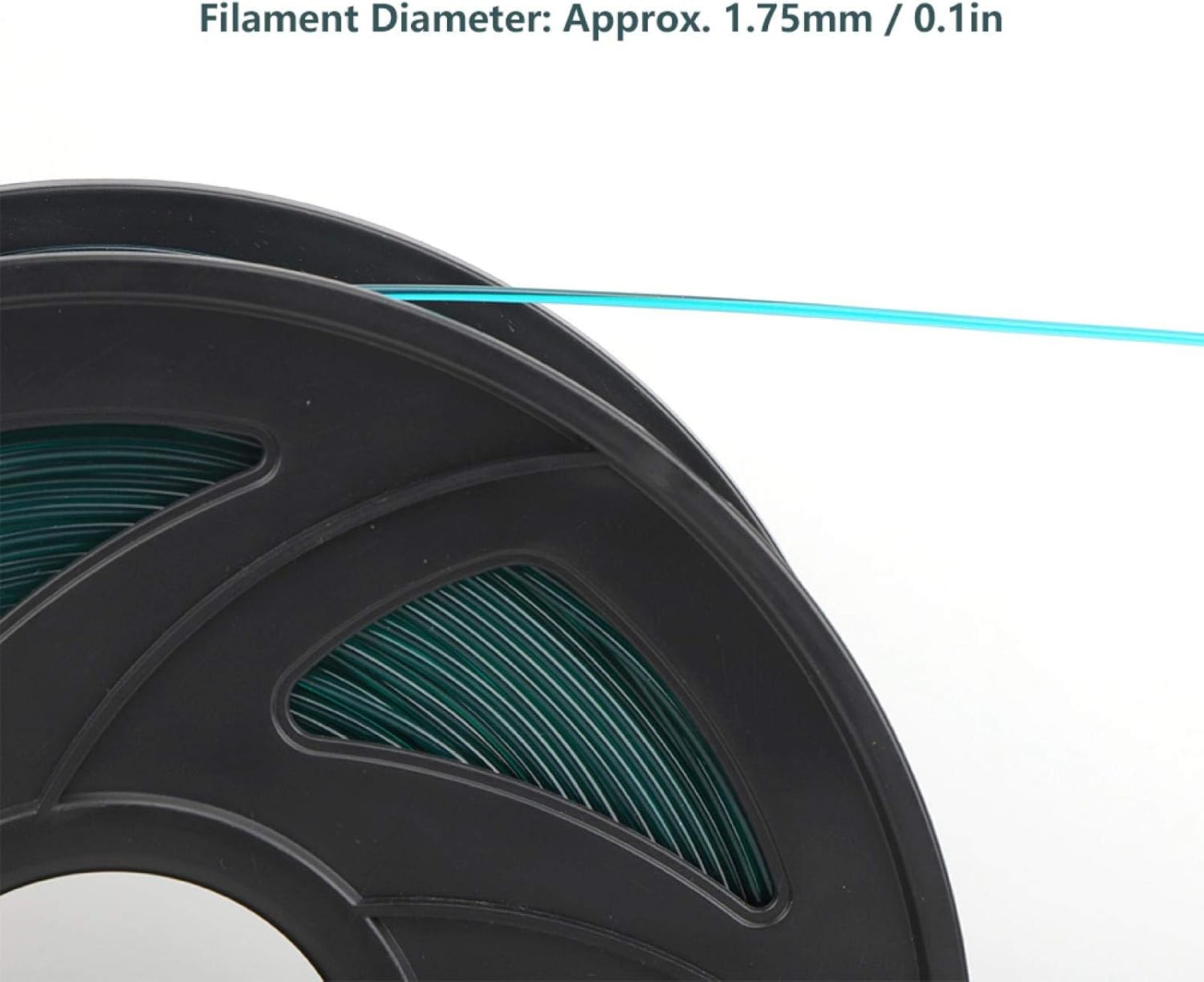 EVTSCAN 3D Printer Filament Long PLA Transparent Green Printing Material Consumables 1.75mm 1KG