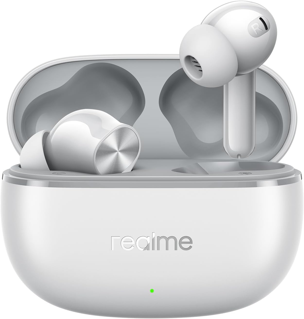 realme Buds T200 Lite Bluetooth in Ear Earbuds,4 Mic, AI ENC for Calls,48 Hours Total Playback with Fast Charging and Ultra Low Latency Gaming TWS, Google Fast Pair, with mic - (Gray)