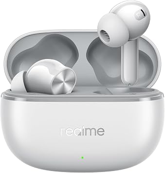 realme Buds T200 Lite Bluetooth in Ear Earbuds,4 Mic, AI ENC for Calls,48 Hours Total Playback with Fast Charging and Ultra Low Latency Gaming TWS, Google Fast Pair, with mic - Gray