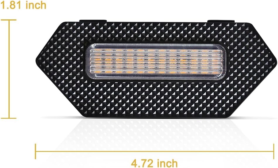 Grille Lights for Tacoma Trailhunter/TRD Pro 2024-2025, 4Pcs Clear Shell Amber LED Front Grill Light with Wire Harness and Fuse