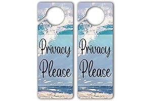 Wave Privacy Please Funny Door Hanger Sign for Offices and Hotels